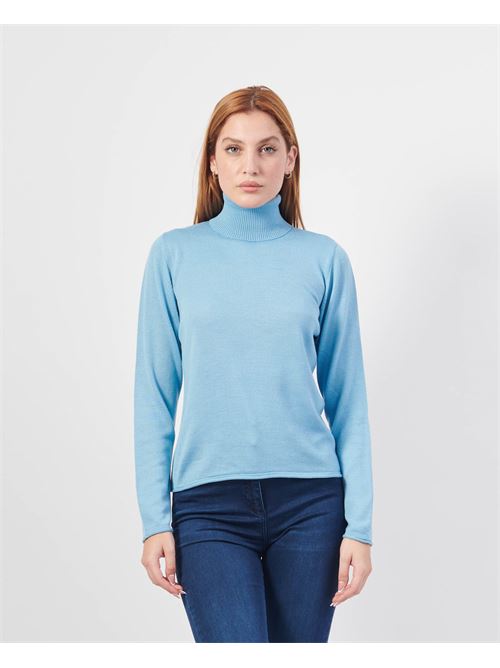 Lovely pure wool turtleneck sweater LOVELY | 35263AZZURRO