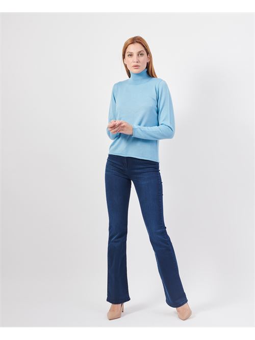 Lovely pure wool turtleneck sweater LOVELY | 35263AZZURRO