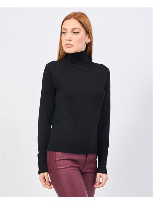 Pull ? col roul? Markup en viscose m?lang?e MARKUP | MW20002NERO