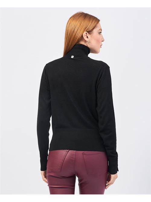 Pull ? col roul? Markup en viscose m?lang?e MARKUP | MW20002NERO