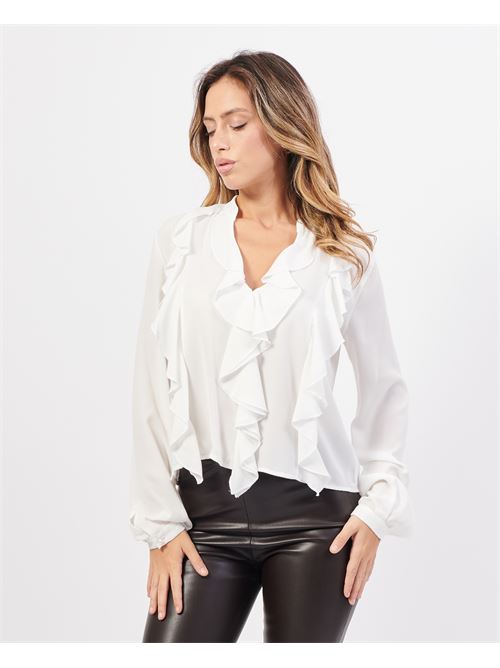 Blusa in georgette Markup a maniche lunghe MARKUP | MW761121LATTE