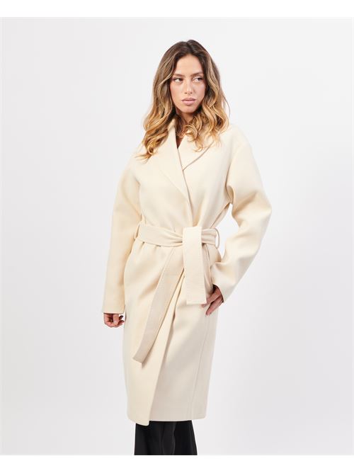 Manteau en tissu avec ceinture MARKUP | MW764632LATTE