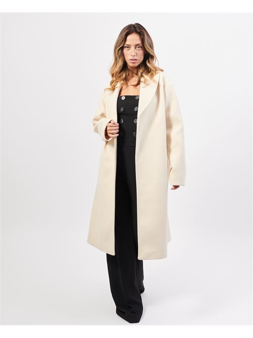 Manteau en tissu avec ceinture MARKUP | MW764632LATTE