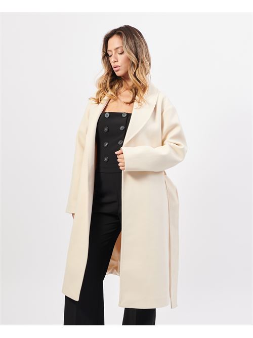 Manteau en tissu avec ceinture MARKUP | MW764632LATTE