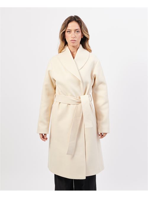 Manteau en tissu avec ceinture MARKUP | MW764632LATTE