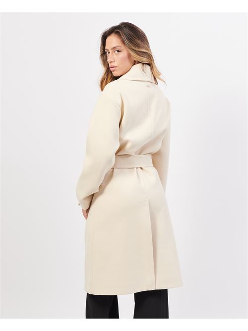 Manteau en tissu avec ceinture MARKUP | MW764632LATTE