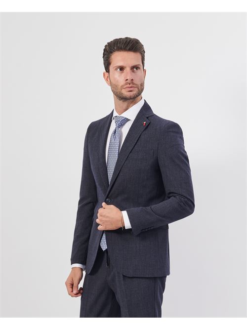 Abito Mulish monopetto slim fit con spilletta MULISH | AB7204/PZ-NETTUNOBLU