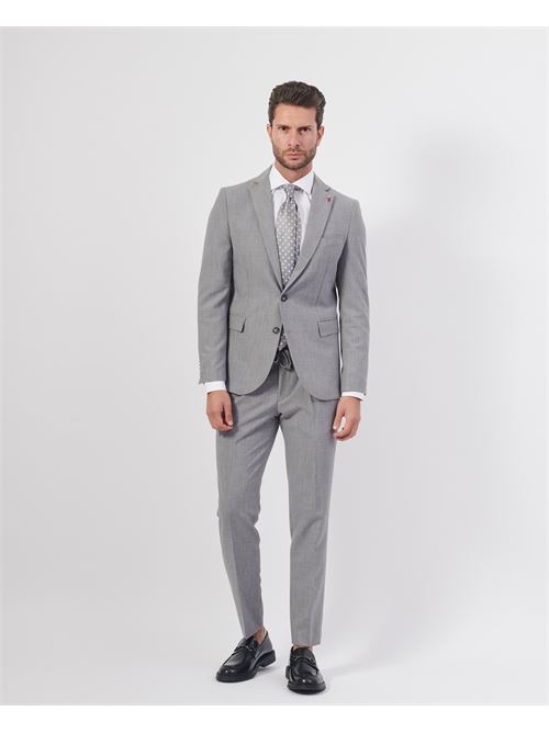 Abito Mulish monopetto slim fit con spilletta MULISH | AB7204/PZ-NETTUNOGRIGIO