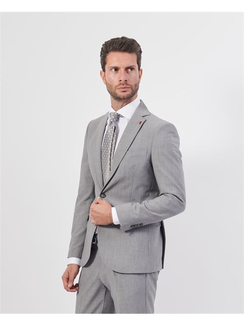 Abito Mulish monopetto slim fit con spilletta MULISH | AB7204/PZ-NETTUNOGRIGIO