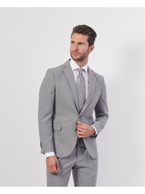 Abito Mulish monopetto slim fit con spilletta MULISH | AB7204/PZ-NETTUNOGRIGIO