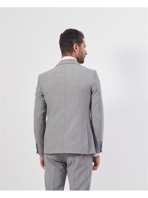 Abito Mulish monopetto slim fit con spilletta MULISH | AB7204/PZ-NETTUNOGRIGIO