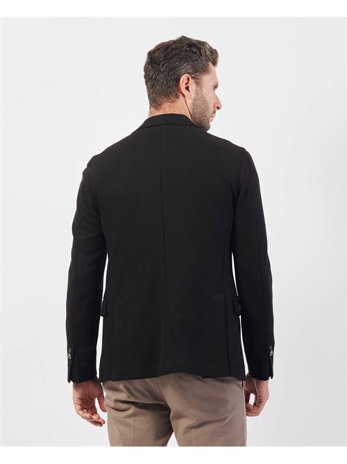 Veste slim en nid d'abeille Mulish noire MULISH | GKS990-ADNERO