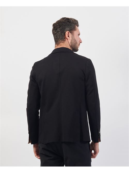 Veste Mulish noire à simple boutonnage en viscose mélangée MULISH | GKSTV-THORNERO