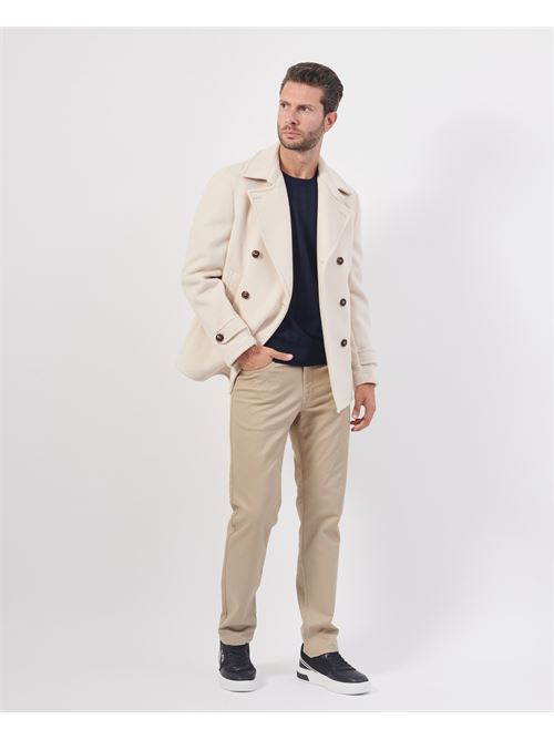 Cappotto uomo Mulish doppiopetto regular fit MULISH | MCP23-ASTEROIDEBURRO