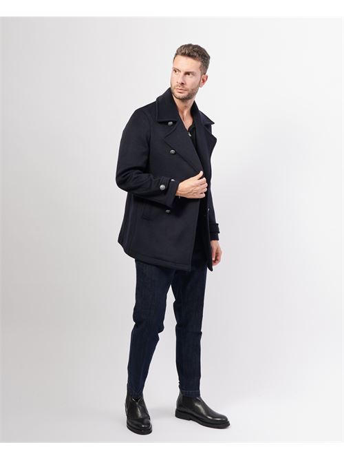 Cappotto uomo Mulish doppiopetto regular fit MULISH | MCP27-MERCURIOBLU