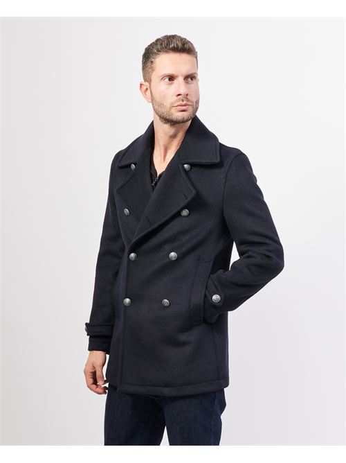 Cappotto uomo Mulish doppiopetto regular fit MULISH | MCP27-MERCURIOBLU