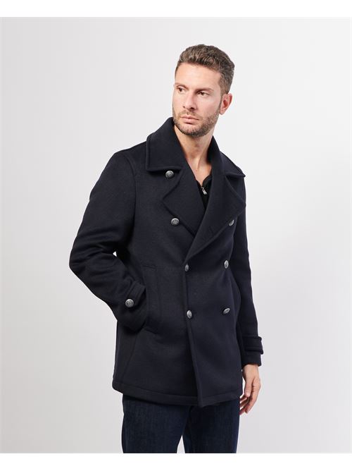 Cappotto uomo Mulish doppiopetto regular fit MULISH | MCP27-MERCURIOBLU