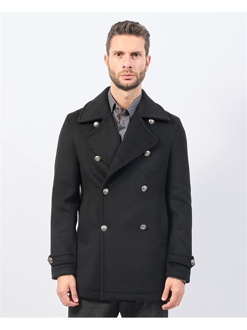 Manteau homme croisé Mulish coupe classique MULISH | MCP27-MERCURIONERO