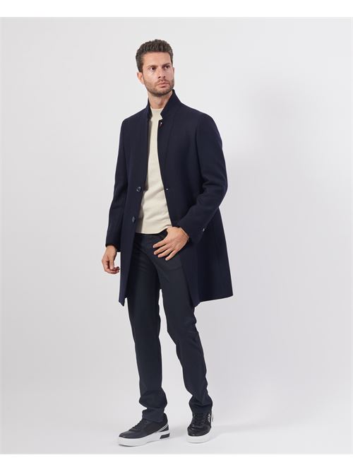 Cappotto uomo di Mulish a due bottoni MULISH | MCP738-PLUTONEBLU