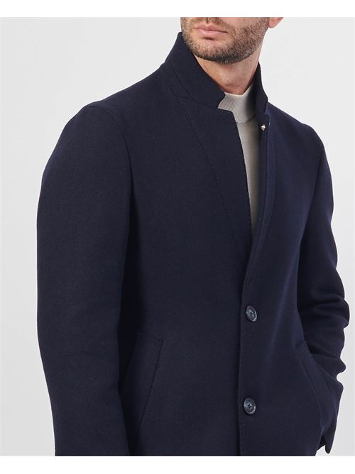 Cappotto uomo di Mulish a due bottoni MULISH | MCP738-PLUTONEBLU