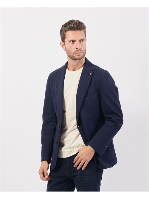 Veste Mulish en coton à simple boutonnage avec épingle MULISH | R7002-MINOTAUROBLU