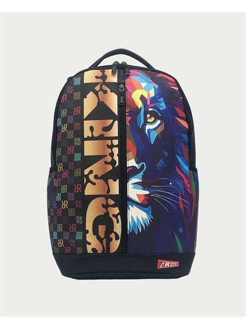 Sac ? dos King R372 avec imprim? lion R372 | R411B001BLACK