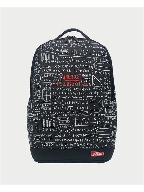 R372 Mathematical Eco-Leather Backpack R372 | R413B001BLACK