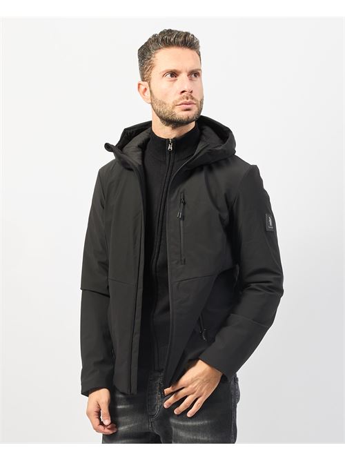 Giubbino uomo di Refrigue fullzip con cappuccio REFRIGUE | 2811O00039BLACK