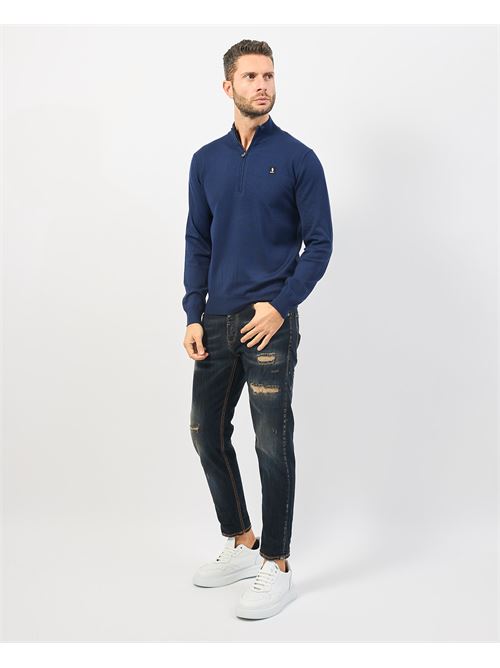 Pull homme Refrigue en côte anglaise REFRIGUE | 2811W00067DENIM