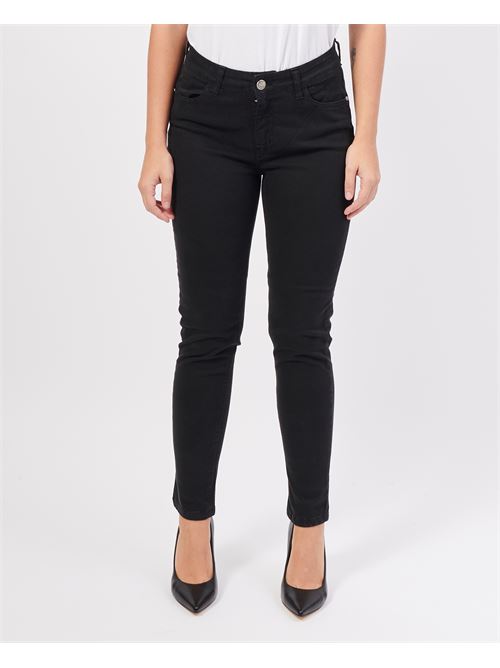 Pantalon 4 poches SetteMezzo en coton m?lang? SETTE/MEZZO | 4TASCHENERO