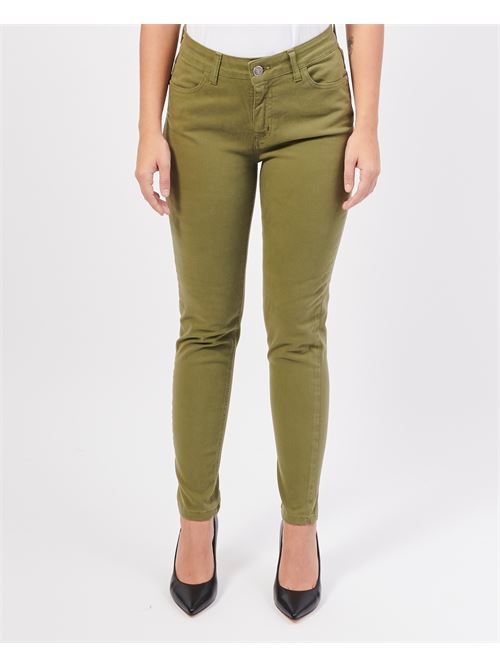 Pantalon 4 poches SetteMezzo en coton m?lang? SETTE/MEZZO | 4TASCHEVERDE