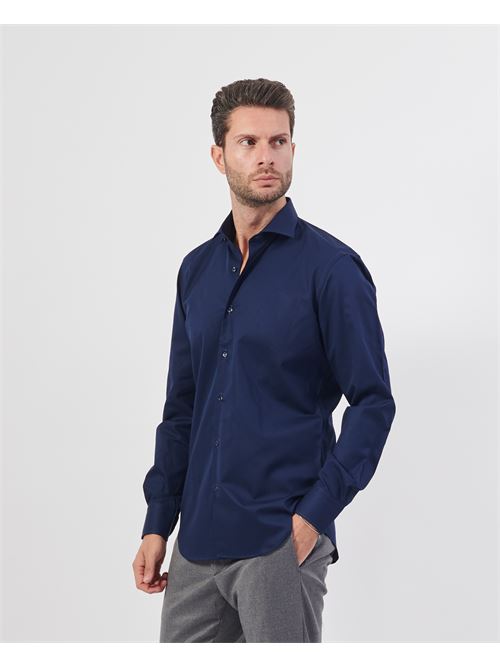 Camicia in cotone blu SetteMezzo SETTE/MEZZO | 663-TS0197008