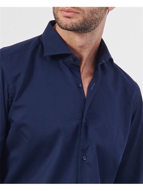 Camicia in cotone blu SetteMezzo SETTE/MEZZO | 663-TS0197008