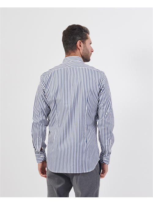 Camicia a righe SetteMezzo in cotone SETTE/MEZZO | 663-TS3093001