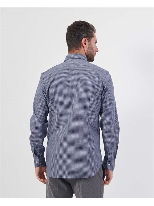 Camicia uomo SetteMezzo in cotone con micromotivo SETTE/MEZZO | 663-TS3271001