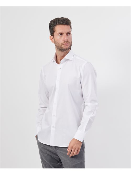 Camicia classica uomo Settemezzo in cotone SETTE/MEZZO | 663-TS3321017TWILL