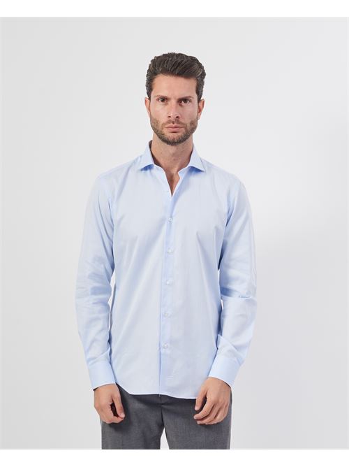 Camicia classica uomo Settemezzo azzurra SETTE/MEZZO | 663-TS3321018TWILL