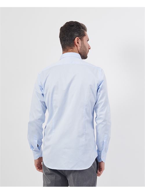 Camicia classica uomo Settemezzo azzurra SETTE/MEZZO | 663-TS3321018TWILL