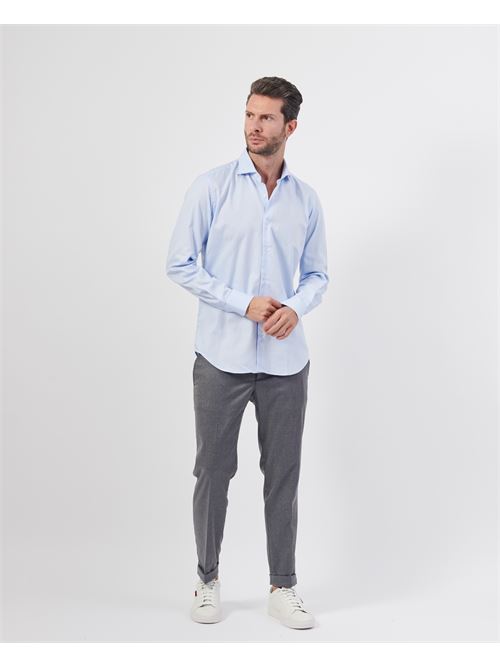 Camicia classica uomo Settemezzo azzurra SETTE/MEZZO | 663-TS3321020OXF