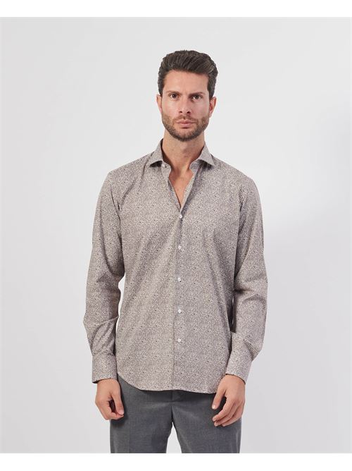 Camicia uomo Settemezzo con microfantasia all-over SETTE/MEZZO | 663-TS3825002