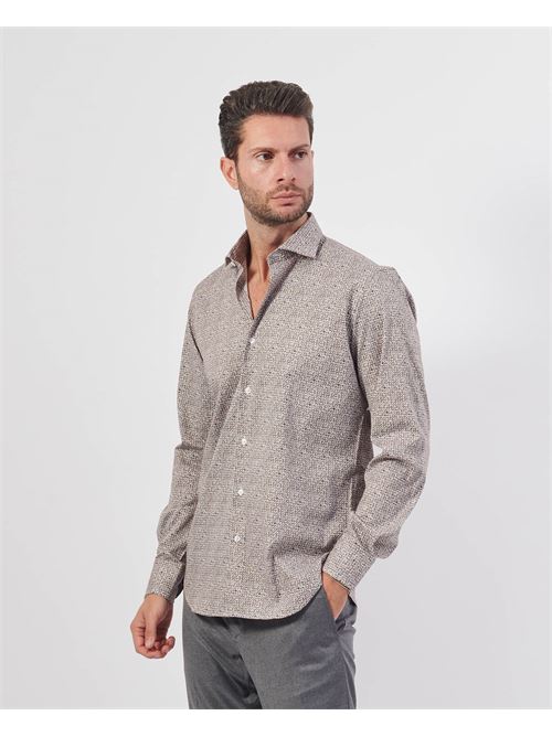 Camicia uomo Settemezzo con microfantasia all-over SETTE/MEZZO | 663-TS3825002