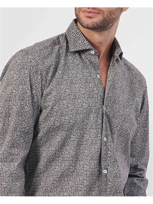 Camicia uomo Settemezzo con microfantasia all-over SETTE/MEZZO | 663-TS3825003