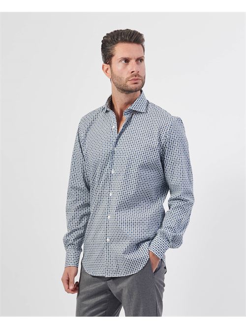 Camicia uomo Settemezzo a microfantasia SETTE/MEZZO | 663-TS3828001