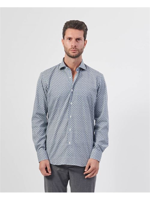 Camicia uomo Settemezzo a microfantasia SETTE/MEZZO | 663-TS3828001