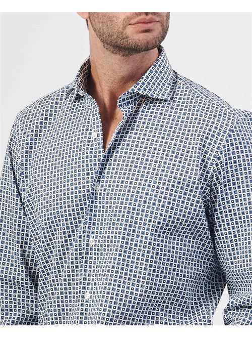 Camicia uomo Settemezzo a microfantasia SETTE/MEZZO | 663-TS3828001