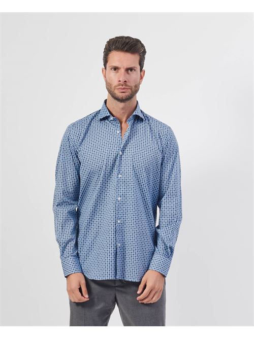 Camicia uomo Settemezzo a microfantasia SETTE/MEZZO | 663-TS3828002