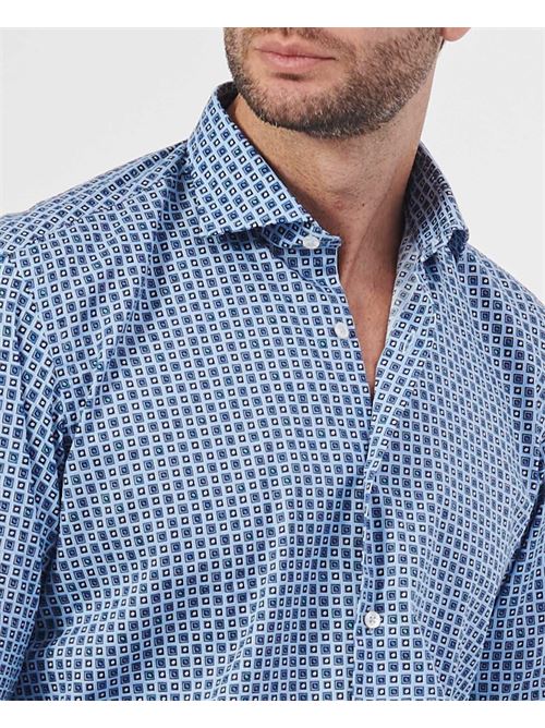 Camicia uomo Settemezzo a microfantasia SETTE/MEZZO | 663-TS3828002