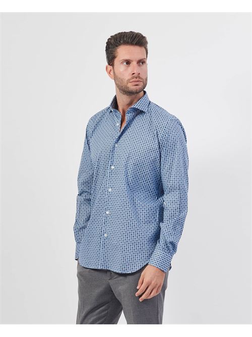 Camicia uomo Settemezzo a microfantasia SETTE/MEZZO | 663-TS3828002