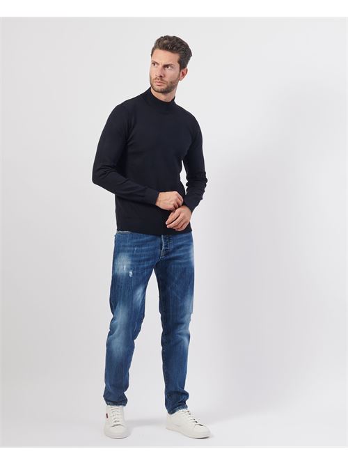 Settemezzo basic ribbed men's sweater SETTE/MEZZO | 7400120010