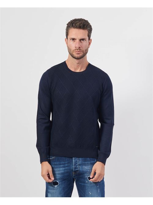 Settemezzo men's sweater with diamond pattern SETTE/MEZZO | 7401710021